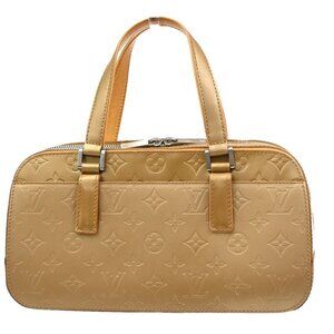 LOUIS VUITTON Shelton MM Hand Bag Monogram Mat Leather Gold